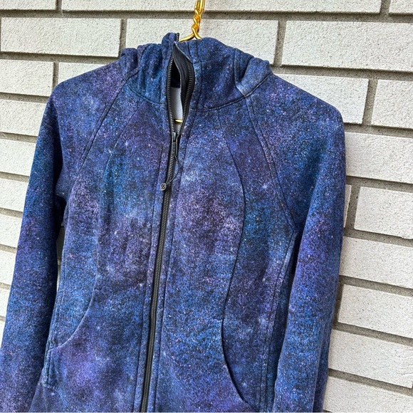 Lululemon Scuba Hoodie Light Cotton Fleece Polar Lights Blue Multi Size 4 - Picture 2 of 11